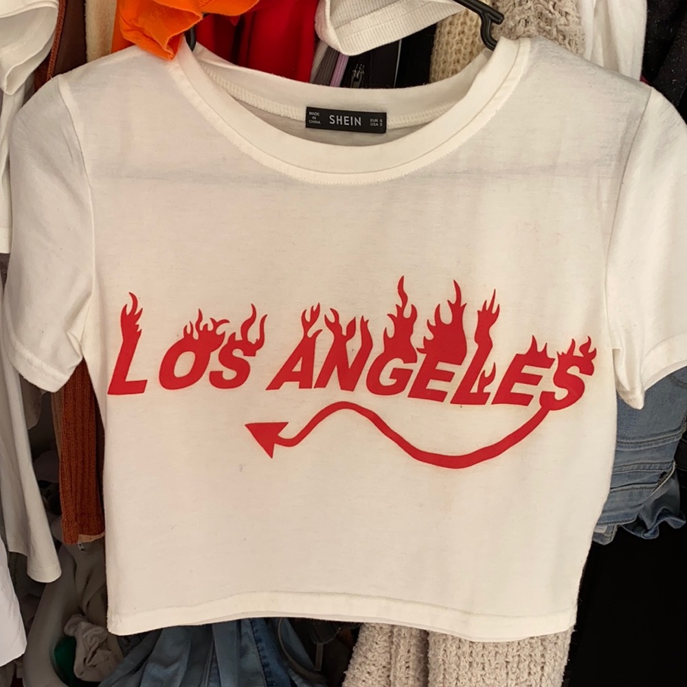 Shein crop top shirt